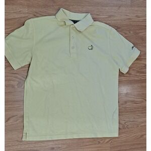 MASTERS Collection Augusta Golf Polo Shirt YELLOW, SMALL